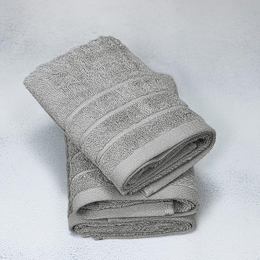 Tens Towels Pack of 6 Hand Towels, 100% Cotton, Lighter Weight, Quick to Dry, 16 x 28 Inches, Super Soft & Absorbent, Perfect for Bathroom & Kitchen, Cool Grey