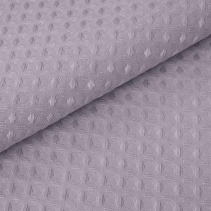 River Dream Heavyweight No Hooks Required Dotted Waffle Weave Shower Curtain with Snap in Liner - 71W x 74H,Hotel Grade,Spa Like Bath Curtain,Lilac