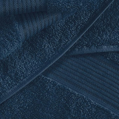 BELZZI Home Ultra Soft 4 Pack Oversized Bath Towel Set 27x54, Cotton Compact Bath Towels, Highly Absorbant Eco-Friendly Quickdry & Lightweight Towel, Ideal for Gym Travel Camp Pool - Mineral Blue