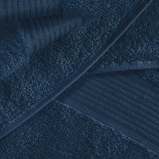 BELZZI Home Ultra Soft 4 Pack Oversized Bath Towel Set 27x54, Cotton Compact Bath Towels, Highly Absorbant Eco-Friendly Quickdry & Lightweight Towel, Ideal for Gym Travel Camp Pool - Mineral Blue