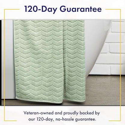 Ultra Soft & Stylish 700 GSM Luxury Bath Towels - 100% Zero-Twist, Long-Staple Cotton - Remarkably Absorbent & Quick Drying - 6 Piece Towel Set (Eucalyptus Green)