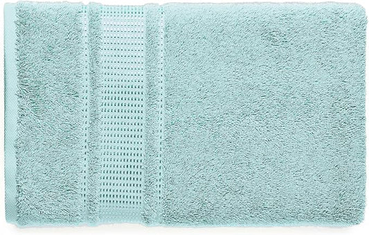 Melissa Linen, 2 Piece Hand Towel Set, 100% Turkish Cotton Face Hand Towels for Bathroom, 20 in x 35 in, Absorbent, Quick Dry, Durable and Soft, Spa and Hotel Quality, Aqua Green