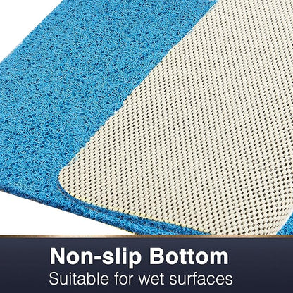 Asvin Soft Textured Bath, Shower, Tub Mat, 24x32 Inch, Phthalate Free, Non Slip Comfort Bathtub Mats with Drain, PVC Loofah Bathroom Mats for Wet Areas, Quick Drying