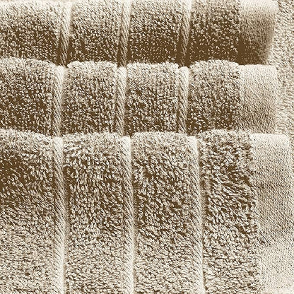 Tens Towels Pack of 4 Extra Large Bath Towels 30 x 60 Inches, 100% Cotton, Larger & Lighter Weight, Quicker to Dry, Super Soft and Absorbent, Perfect for Bathroom, Beige
