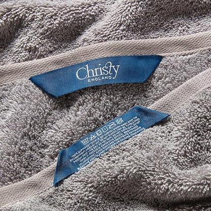Christy Supreme Hygro 6 Piece Towel Set | Silver Grey | 100% Luxury Supima Cotton | Ultra Soft | Super Absorbent | 650GSM | 2 Bath Towels 2 Hand Towels 2 Face Cloths