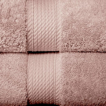 BLUENILEMILLS Madison Egyptian Cotton Face Towel/Washcloth Set, for Kitchen, Bathroom, Shower, Plush, 800 GSM, Highly Absorbent and Ultra-Soft Face Towels, Washcloths, Set of 6, Muted Mauve