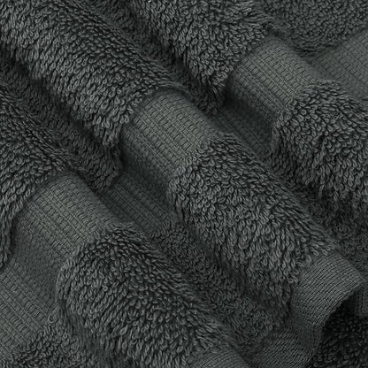 Chakir Turkish Linens Premium Cotton Absorbent Turkish Towels (Hand Towel - 4 Piece Dark Gray)