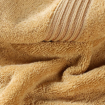 Superior Egyptian Cotton 10-Piece Face Towel Set , Small Towels For Facial, Spa, Quick Dry, Absorbent Towels, Bathroom Accessories, Guest Bath, Home Essentials, Washcloth, Airbnb, Gold