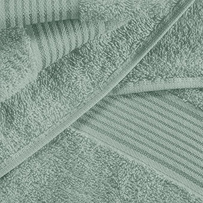 Elvana Home Cotton 2 Pack Oversized Bath Towel Set 28x55 inches, Large Bath Towels, Ultra Absorbant Compact Quickdry & Lightweight Towel, Ideal for Gym Travel Camp Pool - Jade