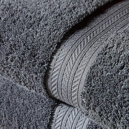 Christy Renaissance 6 Piece Gray Towel Set | 100% Egyptian Cotton | Luxury Bathroom Towels | Soft and Super Absorbent | 675 GSM | 2 Bath Sheet 2 Hand 2 Face | Ash Gray