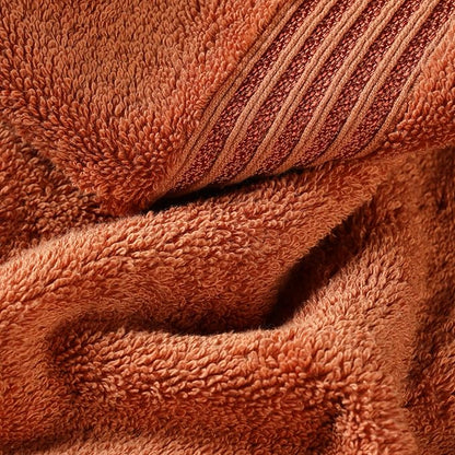Superior Egyptian Cotton Face Towel/Washcloth Set, Small Towels for Home Bathroom, Master Bath, Decor Essentials, Quick Dry, Absorbent, Spa, Hotel, Resort, Adult, Kids, Set of 10, Caramel Brown