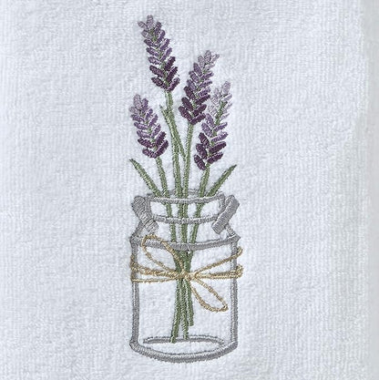 SKL Home by Saturday Knight Ltd. Lavender Hand Towel (2-Pack), White , 16x25