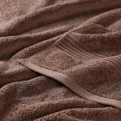 Superior Egyptian Cotton 2-Piece Bath Sheet Towel Set, Oversized Body Towels For Adults And Kids, Large Towel For Bath, Shower, Guest Bathroom, Spa, Gym, Resort, Essentials, Airbnb, Mocha