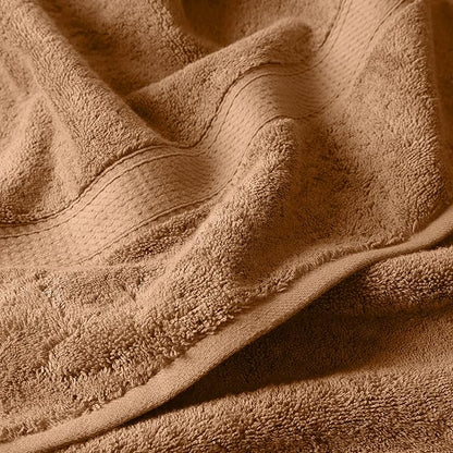 Superior Egyptian Cotton Pile 6 Piece Towel Set, Includes 2 Bath, 2 Hand, 2 Face Towels/Washcloths, Ultra Soft Luxury Towels, Thick Plush Essentials, Guest Bath, Spa, Hotel Bathroom, Rust
