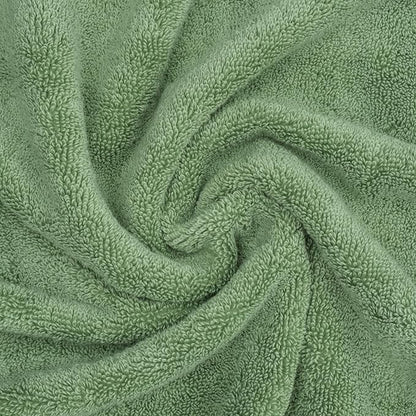 American Soft Linen Salem 100% Cotton Turkish 4 Piece Bath Towels for Bathroom, 600 GSM Soft Absorbent Quick Dry Bath Towel Set, Sage Green