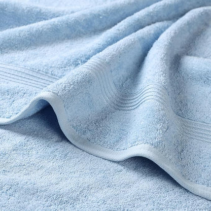 Superior Egyptian Cotton 10-Piece Face Towel Set , Small Towels For Facial, Spa, Quick Dry, Absorbent Towels, Bathroom Accessories, Guest Bath, Home Essentials, Washcloth, Airbnb, Light Blue