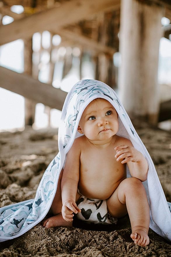 Copper Pearl Hooded Bath Towels Premium Knit/Terry Cloth Baby Towels with Hood, Pockets, and Cool Designs - Great to Gift and Make Bath Time Fun - Baby Bath Towel, Kai