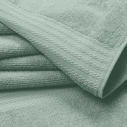 GLAMBURG Ultra Soft 6-Piece Hand Towel Set 16x28-100% Ringspun Cotton - Durable & Highly Absorbent Hand Towels - Ideal for use in Bathroom, Kitchen, Gym, Spa & General Cleaning - Jade