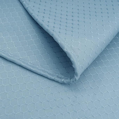 AooHome Extra Long 75 Inch Shower Curtain, Fabric Bathroom Curtain Waffle Weave Plaid Design with Hooks, Weighted Hem, Heavy Duty, Water Repellent, Light Blue