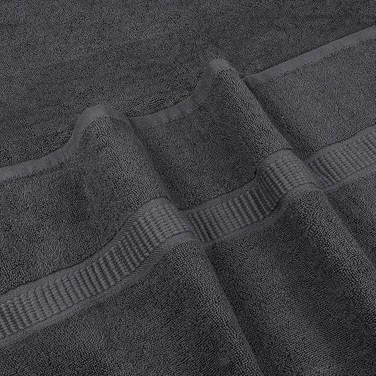 Utopia Towels - Luxurious Jumbo Bath Sheet 8 Piece - 600 GSM (35X70 Inches) 100% Ring Spun Cotton - Highly Absorbent and Quick Dry Extra Large Bath Towel - Super Soft Hotel Quality Towel (Grey)
