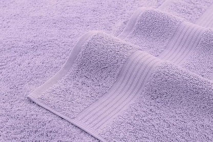 American Veteran Towel, Hand Towels for Bathroom Set of 4, 100% Cotton Turkish Hand Towel Sets, Soft Hand Face Towels, Lilac Hand Towels