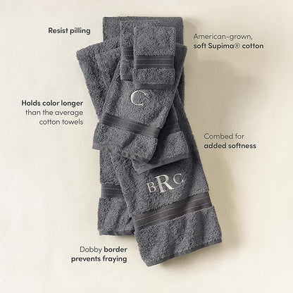 Lands' End Supima Towel Rich Steel Bath- Bath Towel