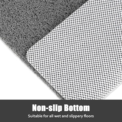 Shower Mat Bathtub Mat Non-Slip - 32x32 Inch, Soft Comfort Bath Mat with Drainage Holes, PVC Loofah Massage Bathmat for Shower, Tub, Bathroom, Wet Areas, Quick Drying