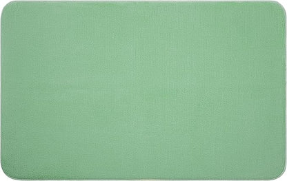 American Soft Linen 21x32 Fluffy Foamed Slip Reducer Bath Rug, Machine Washable Area Bath Mat Rugs for Bathroom, Sage Green