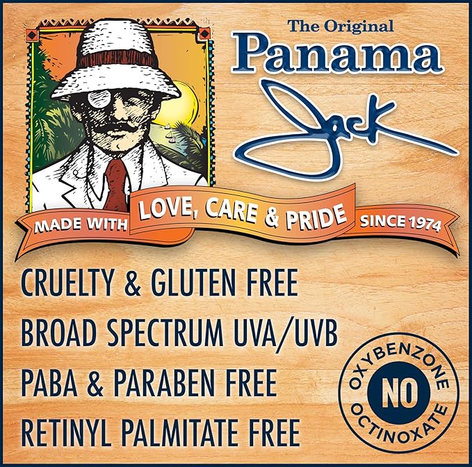 Panama Jack Green Ice Gel - Aloe Vera After Sun Formula Contains No Alcohol, Helps Preserve Tan, Relieves & Moisturizes Dry Skin & Sunburn, 8 FL OZ (Pack of 6)
