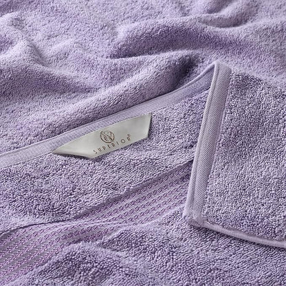 Superior Egyptian Cotton 8-Piece Hand Towel Set, Towel Basics For Quick Dry, Absorbent Small Towels, Facial, Spa, Kitchen, Bathroom Essentials, Apartment, Guest Bath, Soft, Washcloth, Royal Purple