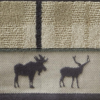 SKL Home Yellowstone Grand Teton Bath Towel, Taupe 50.00" x 27.00"