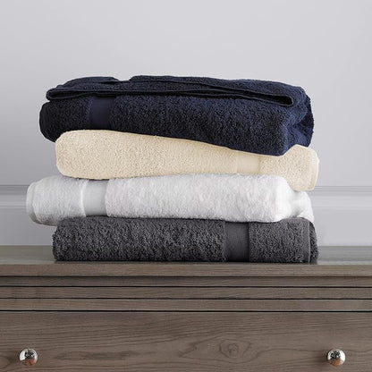 Delara 100% Organic Cotton Towels 650 GSM Plush Feather Touch Quick Dry Towel, 12-Piece Towel Set GOTS Certified, Oeko-Tex Green Certified, 1 Bath Towel, 1 Bath Sheet, 4 Hand Towels & 6 Wash Cloths