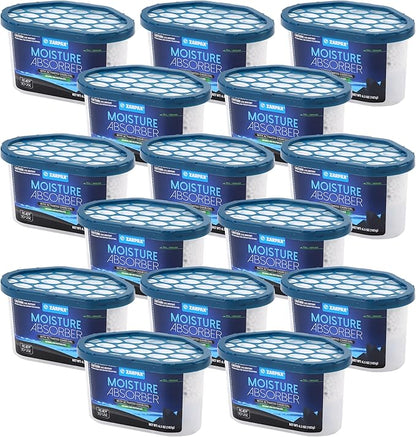 Moisture Absorber Activated Charcoal 6.5 oz/185g | Removes Moisture, Damp, Humidity & Odors | Odor Absorber | Moisture Trap for Bathroom, Closet, Kitchen & Small Spaces | Set of 15