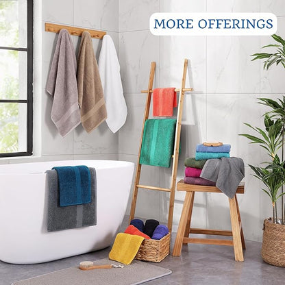 LANE LINEN 100% Ring Spun Cotton Bath Sheets (35''x66) - 2 PCs - Pre Shrunk, Fast Drying, Thick & Absorbent Extra Large Bathroom Towel Sets - Perfect for Everyday Use Blue Bath Towels - Cerulean Blue