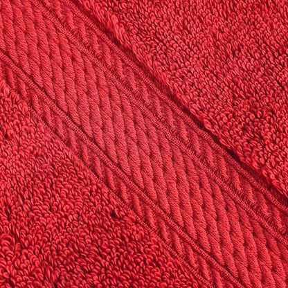 Superior Egyptian Cotton Pile Bath Sheet Set of 2, Ultra Soft Luxury Towels, Thick Plush Essentials, Absorbent Heavyweight, Guest Bath, Hotel, Spa, Home Bathroom, Shower Basics, Red