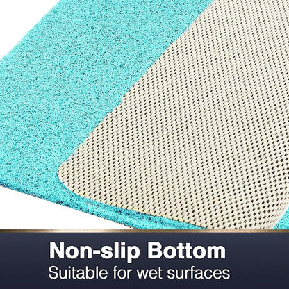 Asvin Soft Textured Bath, Shower, Tub Mat, 24x32 Inch, Phthalate Free, Non Slip Comfort Bathtub Mats with Drain, PVC Loofah Bathroom Mats for Wet Areas, Quick Drying