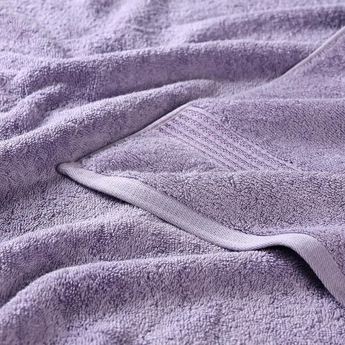 Superior Egyptian Cotton 8-Piece Hand Towel Set, Towel Basics For Quick Dry, Absorbent Small Towels, Facial, Spa, Kitchen, Bathroom Essentials, Apartment, Guest Bath, Soft, Washcloth, Royal Purple