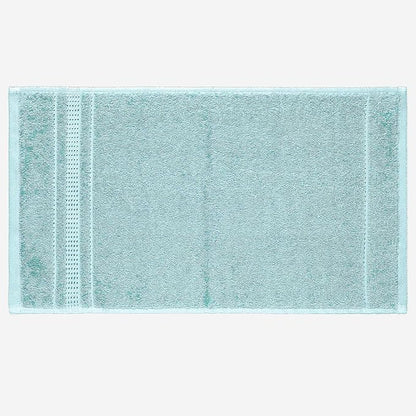 Melissa Linen Fingertip Towels 4 Pack, 100% Turkish Cotton, Small Hand Towels for Body and Face, 12 x 18 in, Soft and Absorbent, Quick Dry, (Aqua Green Fingertip Towels)