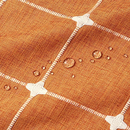 MitoVilla Orang Farmhouse Shower Curtain Set 72 x 78, Boho 78 inch Long Polyester Linen Tassel Fabric Shower Curtain Set for Chic Cottagecore French Rustic Bathroom Decor