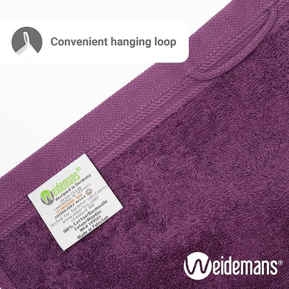 100% Cotton Washcloths Set 13” x 13” | Plum Towels | Set of 6 Ultra Soft and Highly Absorbent Washcloths Sets for Bathroom, Gym, Spa | Machine Washable Face Towel