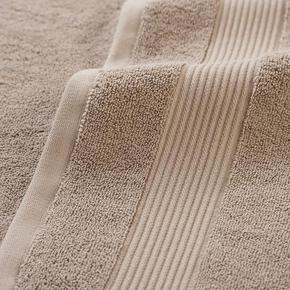 Arkwright Bathroom Hand Towels Set of 6 - (Bulk Case of 60) Super Soft 100% Cotton, 600 GSM Quick Dry & Absorbent, Luxury Bath Essentials for Hotels, Spa, Hosts, and Vacation Rentals, Latte Beige