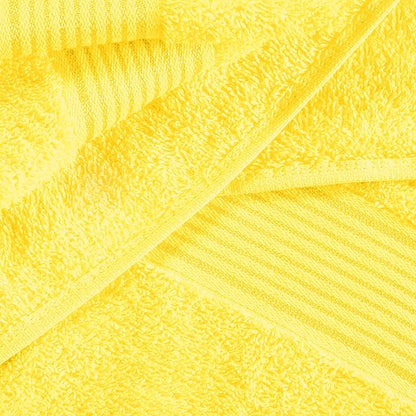 BELZZI Home Ultra Soft 4 Pack Oversized Bath Towel Set 27x54, Cotton Compact Bath Towels, Highly Absorbant Eco-Friendly Quickdry & Lightweight Towel, Ideal for Gym Travel Camp Pool - Lime Yellow