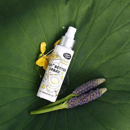 Clean-n-Fresh Toilet Spray, 6.8 Fl.oz Poo Spray | Up to 400+ Uses, 100% Natural Plant Essential Oil Citrus Scent, Bathroom Deodorizer