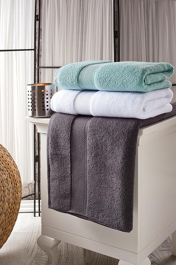 BAGNO MILANO Turkish Towels Luxury Hotel-Spa Towel Set, Non-GMO 100% Turkish Cotton | Ultra Soft Plush Absorbent Towels (Cream, 2 Pcs Bath Towel Set)