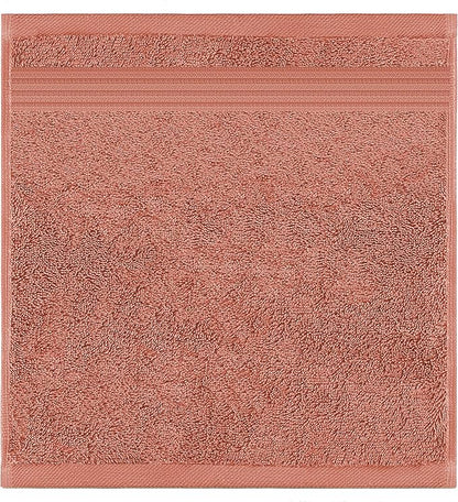 American Veteran Towel, 100% Cotton Turkish Washcloths for Bathroom Essentials 4 Pack, Soft Absorbent Wash Cloths Quick Drying Small Towels Washrags, Coral