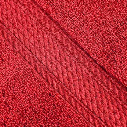 BNM Egyptian Cotton Heavyweight Towels, Ideal For Bathroom, Shower, Spa, 800 GSM Bath Towels, Highly-Absorbent, Luxury Bathroom Essentials, Ultra-Soft Plush Home Basics, Bath Towel Set of 4, Red