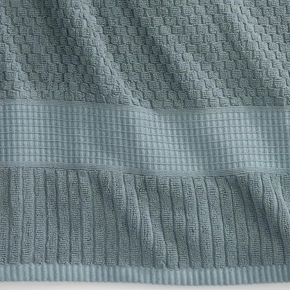 NY Loft 100% Cotton 2 Pack Bath Sheet Towel Set | Extra Large Oversize Bath Towels | Absorbent & Quick-Dry | Textured and Durable Cotton | Stormy Sea