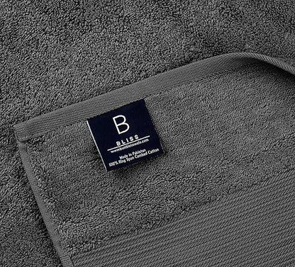 Luxury Oversized Bath Towels | Hotel Quality | Soft & Highly Absorbent |Quick Dry | 650 GSM Bath Sheets| Combed Cotton | Thick & FluffyBathroom Towels | Dark Grey - 4 Pack