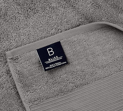 Luxury Oversized Bath Towels | Hotel Quality | Soft & Highly Absorbent |Quick Dry | 650 GSM Bath Sheets| Combed Cotton | Thick & FluffyBathroom Towels | Grey - 4 Pack
